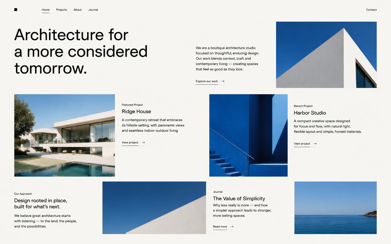 Concepto web para CASA NORTE