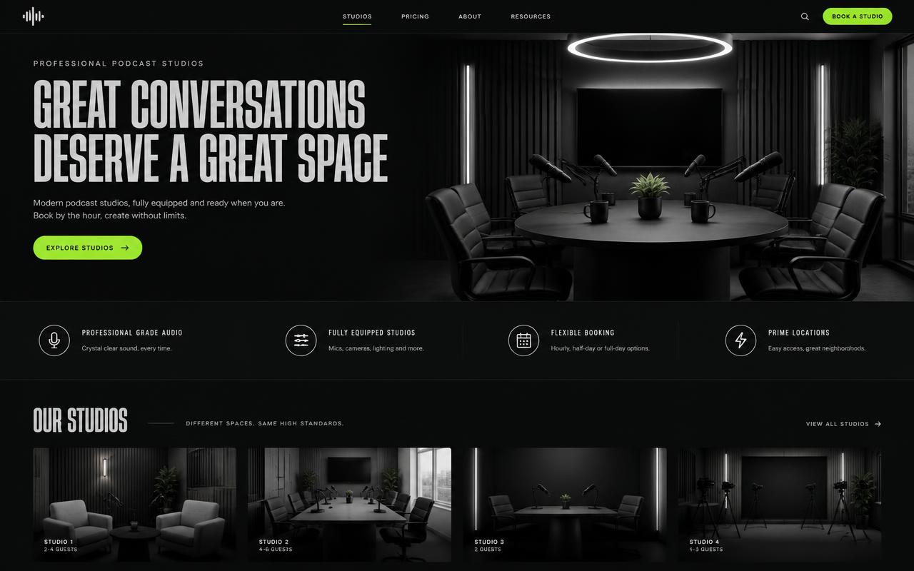 Concepto web para ON AIR